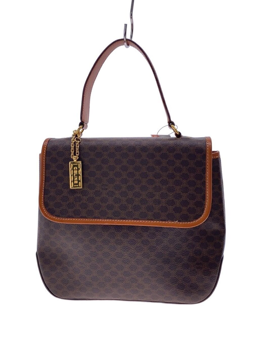 Celine Brown Macadam Dome 2Way Bag brown